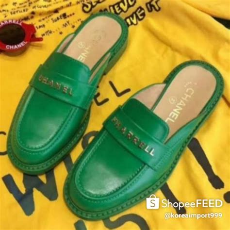 chanel x pharrell women's jaune mule loafers|chanel moccasins shoes.